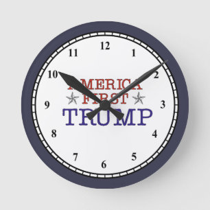 Horloge Ronde L'Amérique d'abord Trump