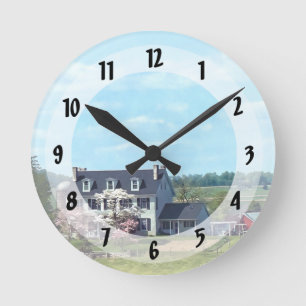 Horloge Ronde Lancaster PA - Ferme familiale au printemps