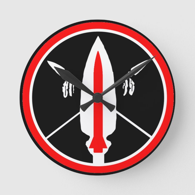Horloge Ronde Lance missile clock (Recto)
