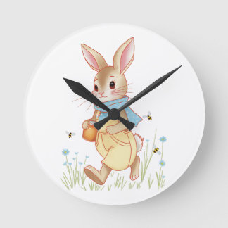 Horloge Ronde Lapin Chéri