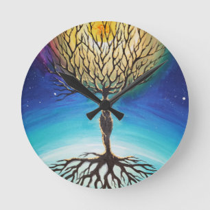 Horloge Ronde L'arbre de l'ego