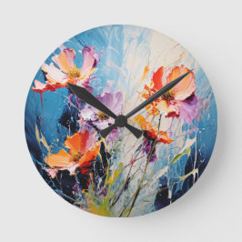 Horloge Ronde L'art floral