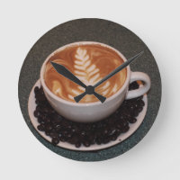 Latte Art and Coffee Beans