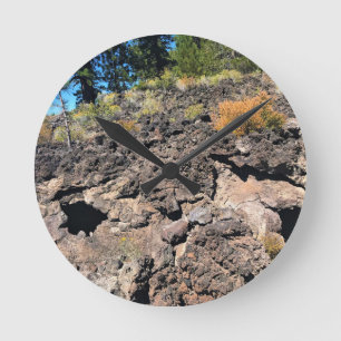 Horloge Ronde Lava Cast Forest, OR