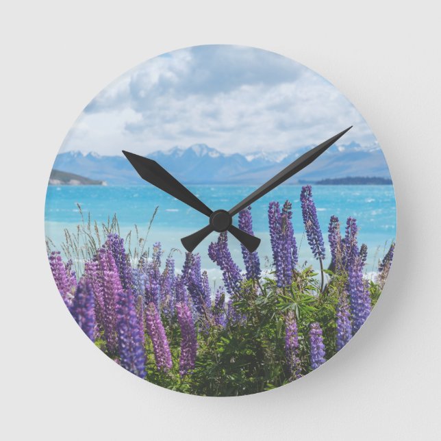 Horloge Ronde lavande sur le lac (Recto)