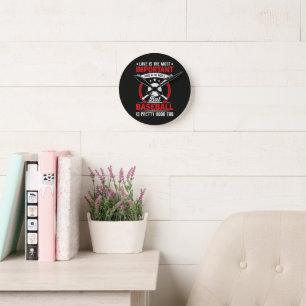 Horloge Ronde Le baseball est plutôt bien