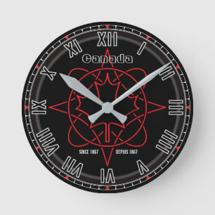 Horloge Ronde Le Canada depuis 1867