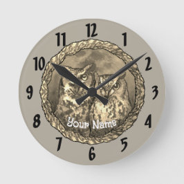 Horloge Ronde Le Clock d'Owls