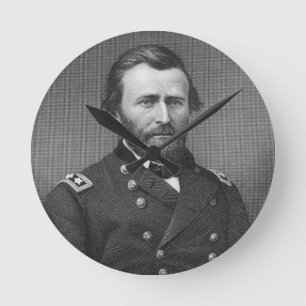 Horloge Ronde Le Général Ulysse Simpson Grant, gravé après l