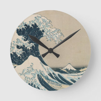 Horloge Ronde Le Grand Wave de Kanagawa