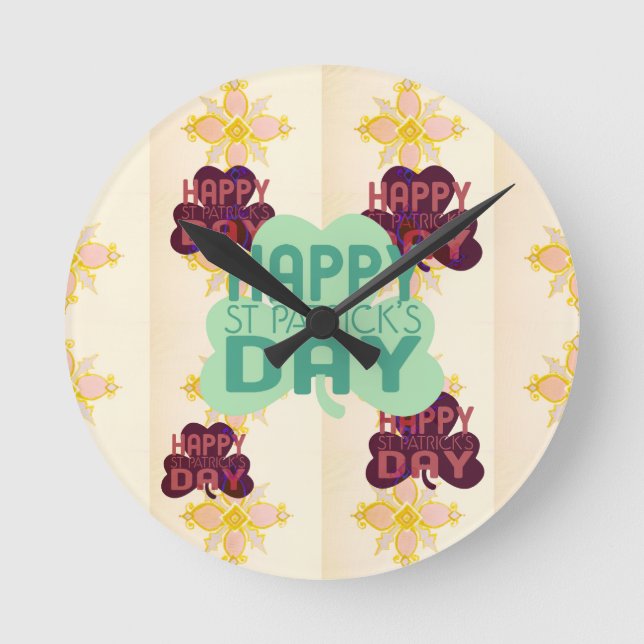 Horloge Ronde Le jour heureux de Patrick de saint (Recto)