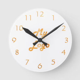 Horloge Ronde Le logo de l'or blanc