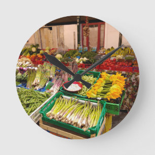 Horloge Ronde Le marché italien des fruits et des veg