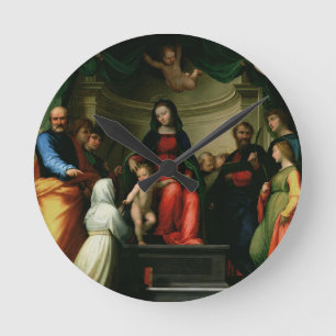 Horloge Ronde Le mariage mystique de Sainte Catherine de Sienne 