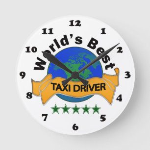 Horloge Ronde Le meilleur chauffeur de taxi du monde