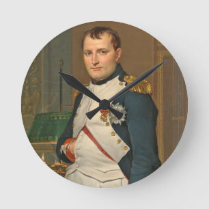 Horloge Ronde Le napoléon d'empereur dans son étude chez le