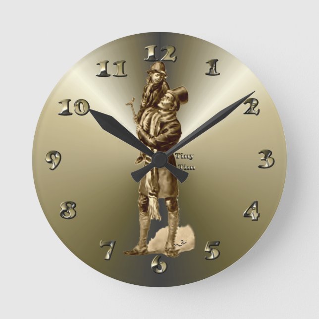 Horloge Ronde Le poison de Tiny Tim Christmas (Recto)