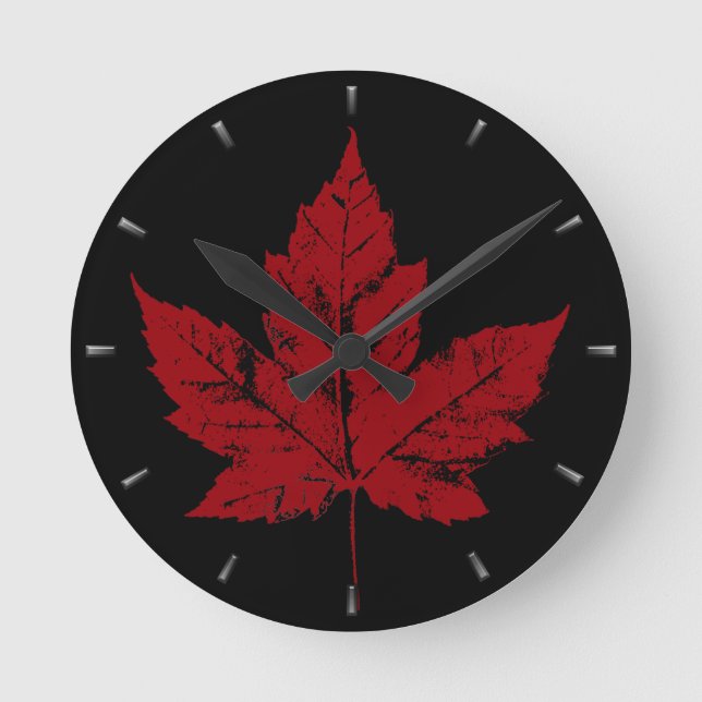 Horloge Ronde Le poison de Wall Clock Cool Canada (Recto)