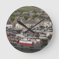 Le port de Stromness du front de mer de l'Atlantiq