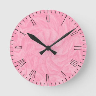 Horloge Ronde Le pouvoir du rose