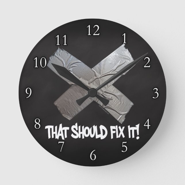 Horloge Ronde Le ruban adhésif devrait le fixer (Recto)