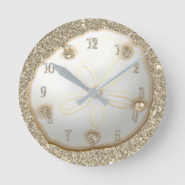 Horloge Ronde Le sable contre l'or (Recto)