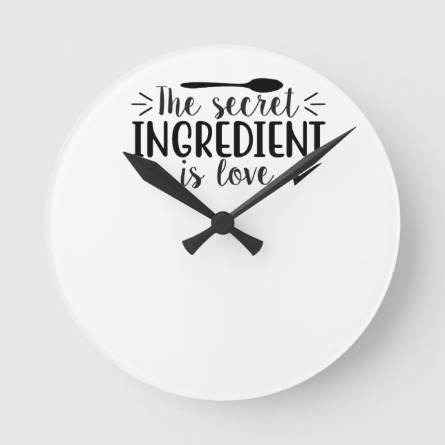 Horloge Ronde Le secret est l'amour (Recto)