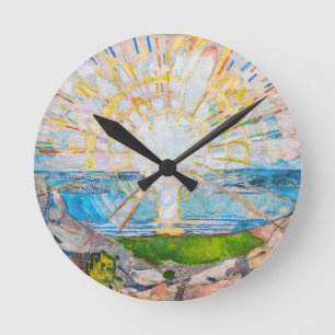 Horloge Ronde Le Soleil 1909   Edvard Munch  