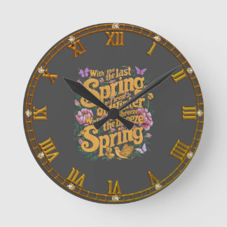 Horloge Ronde Le sourire du printemps