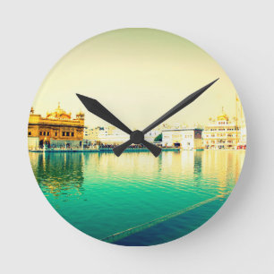 HORLOGE RONDE LE TEMPLE SAINT EN OR AMRISTAR PUNJAB