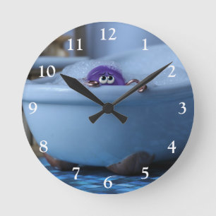 Horloge Ronde Le temps de bain est écoulé