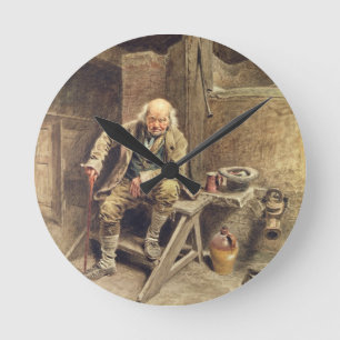 Horloge Ronde Le vieil employé fidèle