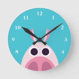 Horloge Ronde Leary le cochon