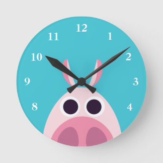 Horloge Ronde Leary le cochon