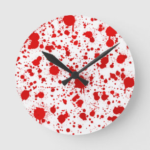 Horloge Ronde L'éclaboussure… Dexter de sang tuerait pour cec