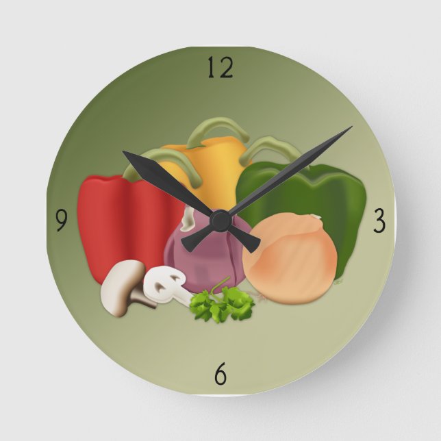 Horloge ronde légume (Recto)