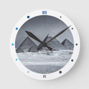 Horloge Ronde L'Egypte - pyramides, le Caire antique (horloge