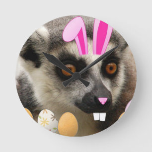 Horloge Ronde Lemur Easter