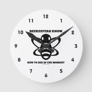 Horloge Ronde Les apiculteurs savent à l'abeille pendant le