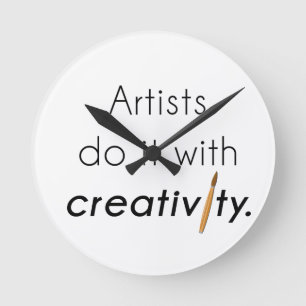 Horloge Ronde Les artistes le font avec créativité