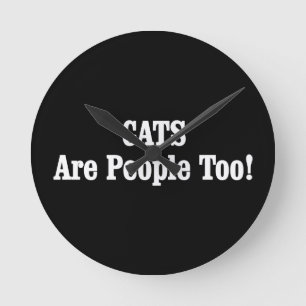 Horloge Ronde Les CATS Sont Aussi Des Gens !