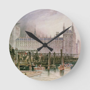 Horloge Ronde Les Chambres du Parlement dans le cours de la