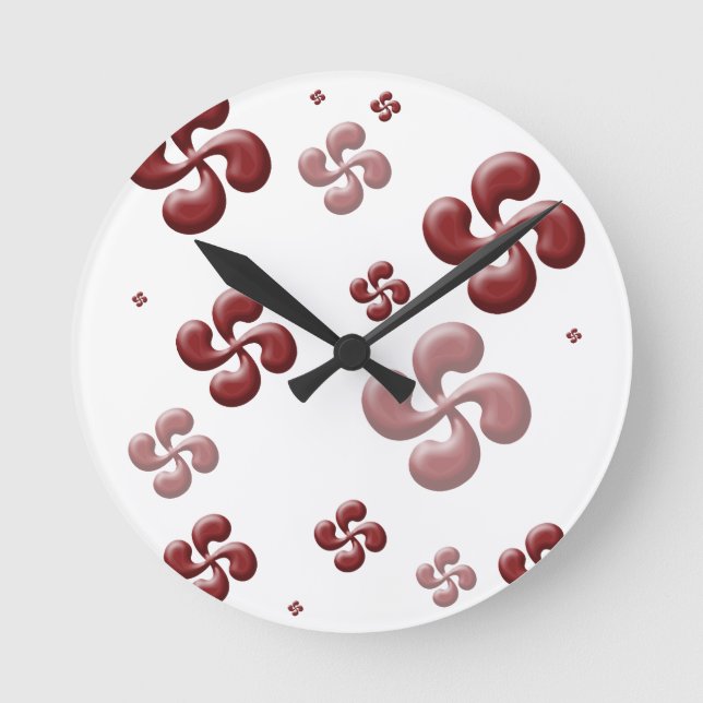 Horloge Ronde Les croix Basque 3d ! (Recto)