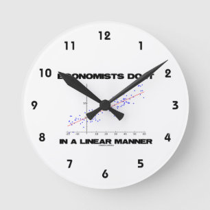 Horloge Ronde Les Économistes Le Font De Manière Linéaire