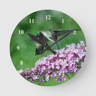 Horloge Ronde Les Flowers du Bourdon