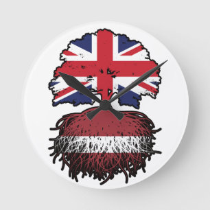 Horloge Ronde Lettonie Lettonie Royaume-Uni Royaume-Uni Royaume-