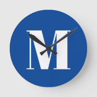 LETTRE INITIALE Bleu Profond Monogramme Moderne De