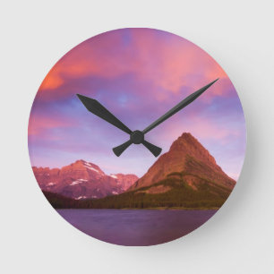 Horloge Ronde Lever de soleil au glacier