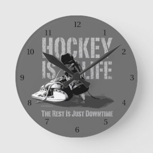 Horloge Ronde L'hockey est la vie