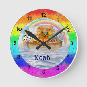Horloge Ronde L'horloge murale personnalisée par arche de Noé
